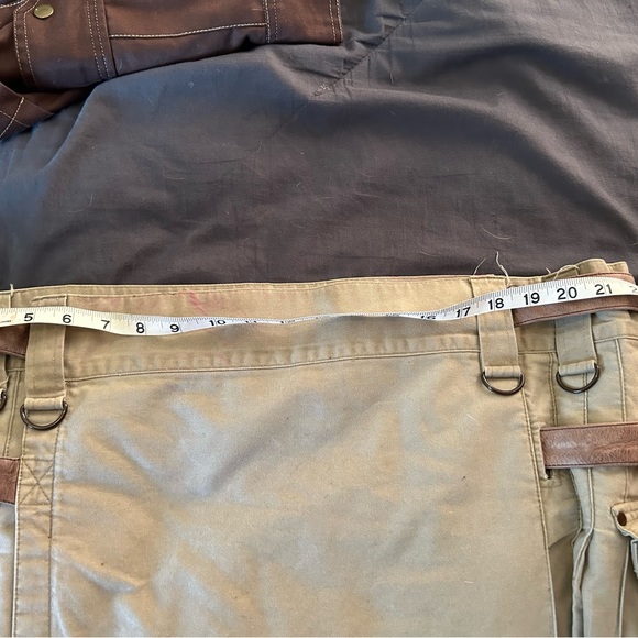 Men’s Unbranded Kilt 2XL Khaki Leather Straps Utility Kilt - Picture 8 of 9